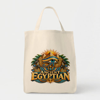 Oude Egyptische Piramide Oog van Horus Tote Bag