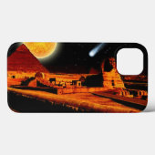 Oude Egyptische piramide, Sun, Sphinx & Comet Art Case-Mate iPhone Case (Achterkant (horizontaal))