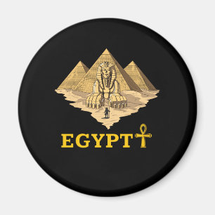 Oude Egyptische pyramiden sfinx Sacred Geometry Magneet