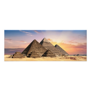 Oude Egyptische Pyramides Foto Afdruk