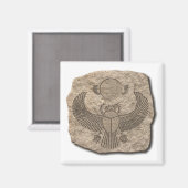 Oude Egyptische Sacred Scarab Stone Magneet (Voorkant / Achterkant)