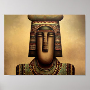 Oude Egyptische schilderkunst Poster