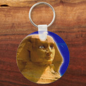 Oude Egyptische Sphinx bij Giza Art Design Sleutelhanger (Voorkant)