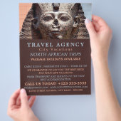 Oude Egyptische Sphinx, Caïro, reisbureau Flyer (Hand)