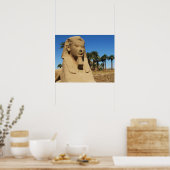 Oude Egyptische sphinx-standluxe Egypte Poster (Keuken)