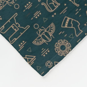 Oude Egyptische Symbolen Dekbed Fleece Deken
