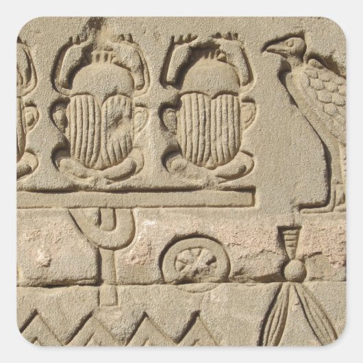 Oude Egyptische symbolen Vierkante Sticker (Voorkant)