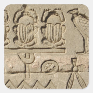 Oude Egyptische symbolen Vierkante Sticker