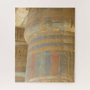 Oude Egyptische tempel Jigzaag Puzzle Legpuzzel
