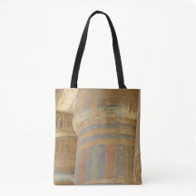 Oude Egyptische Temple Canvas tas