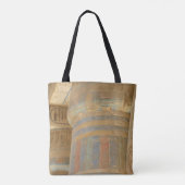 Oude Egyptische Temple Canvas tas (Achterkant)