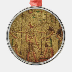 Oude Egyptische Temple Wall Art Metalen Ornament