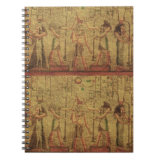 Oude Egyptische Temple Wall Art Notitieboek (Voorkant)