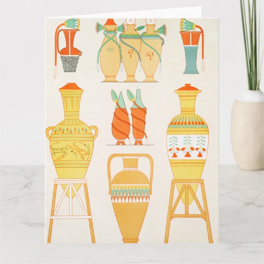 Oude Egyptische Urns Kaart (Voorkant)