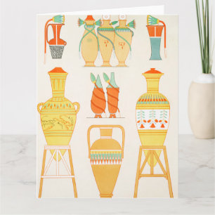 Oude Egyptische Urns Kaart