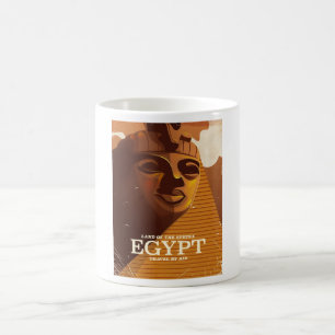 Oude Egyptische vakantieposter Koffiemok