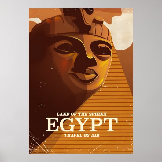Oude Egyptische vakantieposter Poster (Voorkant)