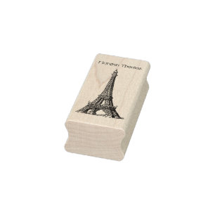 Oude Eiffeltoren #1 Tekening Rubberstempel