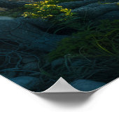 Oude eik bij zonsopgang poster (Hoek)