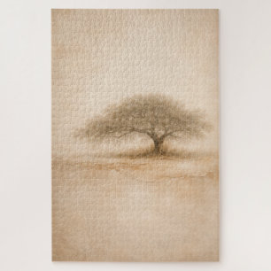 Oude Eik Zuidelijke Eikenboom Kunst Puzzel