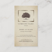  Oude eikenboom Elegant Visitekaartje (Voorkant)