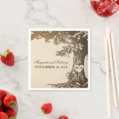 Oude eikenboom papieren servetten (Insitu)