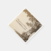 Oude eikenboom papieren servetten (Hoek)