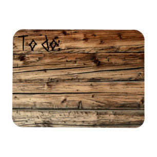 Oude eikenhoutextuur achtergrond-to-do-list magnee magneet