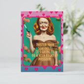 Oude Elegante Script | Grappige Spreuk over Mooie  Kaart (Staand voorkant)