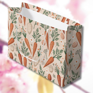 Oude elegante wortels met bloesems en kleine eitje groot cadeauzakje