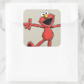 Oude Elmo Vierkante Sticker (Tas)
