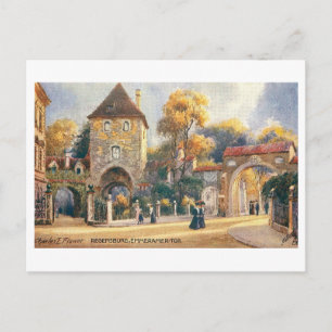 Oude Emmeramer poort in Regensburg, Duitsland Briefkaart