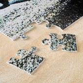 Oude en klassieke Red Car Art Puzzle Legpuzzel (Zijkant)