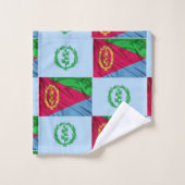 Oude en nieuwe Eritrese vlaggen Bad Handdoek (Wasdoekje)