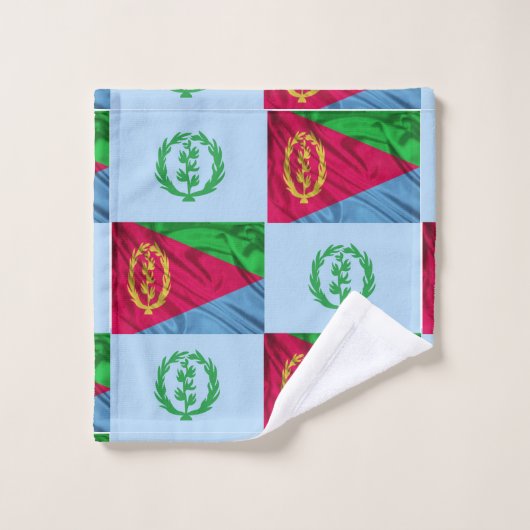 Oude en nieuwe Eritrese vlaggen Bad Handdoek (Wasdoekje)
