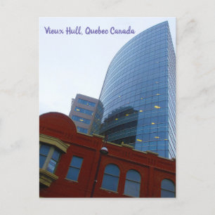 Oude en nieuwe gebouwen in het centrum van Vieux H Briefkaart