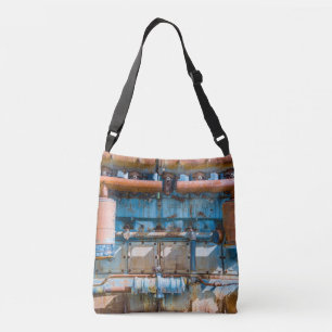 Oude en roestachtige atlas Imperial diesel engine  Crossbody Tas