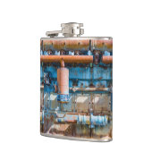 Oude en roestachtige atlas Imperial diesel engine  Heupfles (Links)