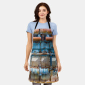 Oude en roestachtige atlas Imperial diesel engine  Schort (Gedragen)