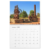 Oude en roestige kalender 2026 (Jan 2027)