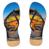 Oude en verlaten auto in Solitaire, Namibië Teenslippers (Voetbed)