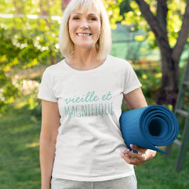 Oude en wonderbaarlijke Franse Inspirerend tekst Grote Maat T-shirt