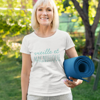 Oude en wonderbaarlijke Franse Inspirerend tekst Grote Maat T-shirt