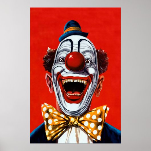 Oude enge clown poster (Voorkant)