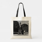 Oude Engeland Londen Peter Pan-standbeeld Kensingt Tote Bag (Achterkant)