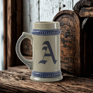 Oude Engelse monogram Beer Stein Bierpul