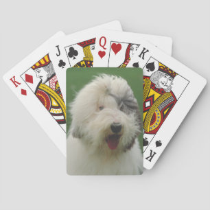 Oude Engelse Sheepdog Dog-speelkaarten Pokerkaarten