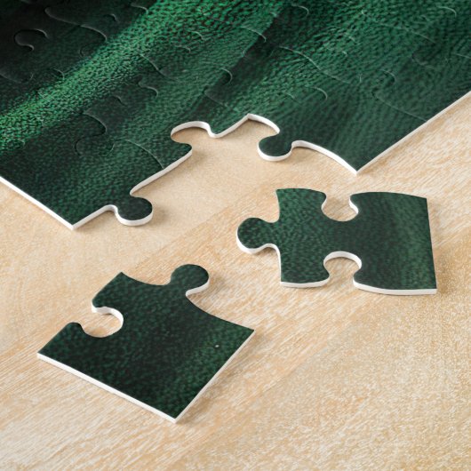 Oude Engelse Sheepdog in St. Patrick's Day Dress Legpuzzel (Zijkant)