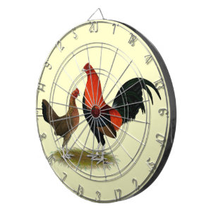 Oude Engelse spelbantams: BB Red Pair Dartbord