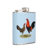 Oude Engelse spelbantams: BB Red Pair Heupfles (Rechts)